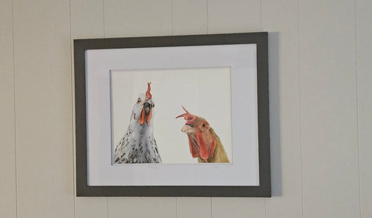 What fil a?! Framed painting