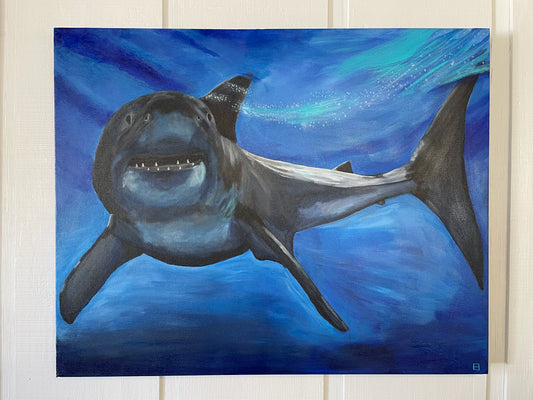 Bruce the shark original painting