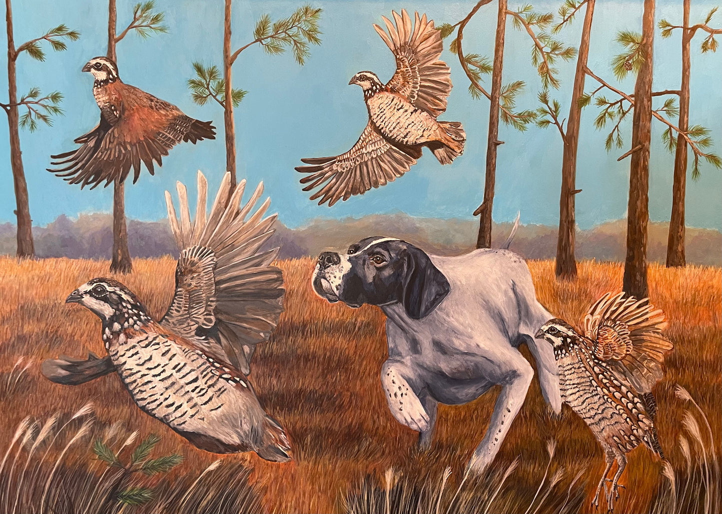 On the hunt painting