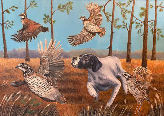On the hunt painting
